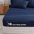 Solid color  4-Pieces very soft brushed microfiber fabric bed sheet sets